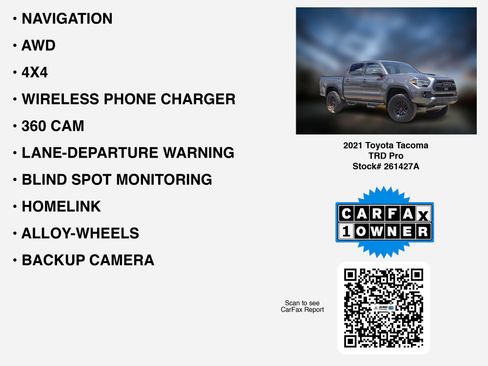 Used 2021 Toyota Tacoma TRD Pro AWD/4WD image 7