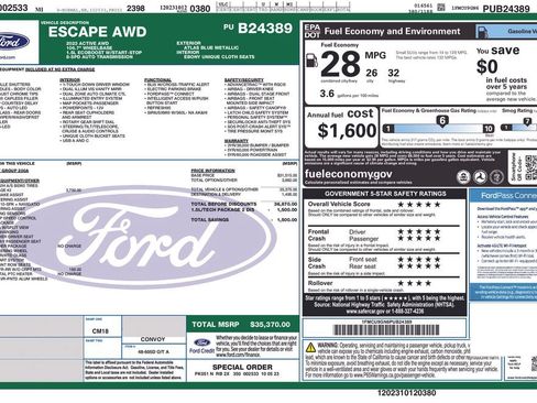 Certified 2023 Ford Escape Active w/ Tech Pack #2 AWD/4WD image 27