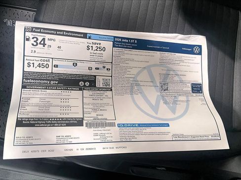 New 2026 Volkswagen Jetta S FWD image 18