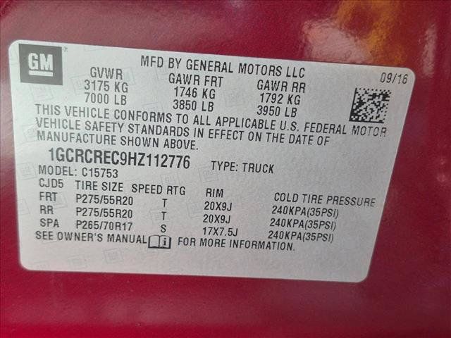 Used 2017 Chevrolet Silverado 1500 LT w/ All Star Edition RWD image 16