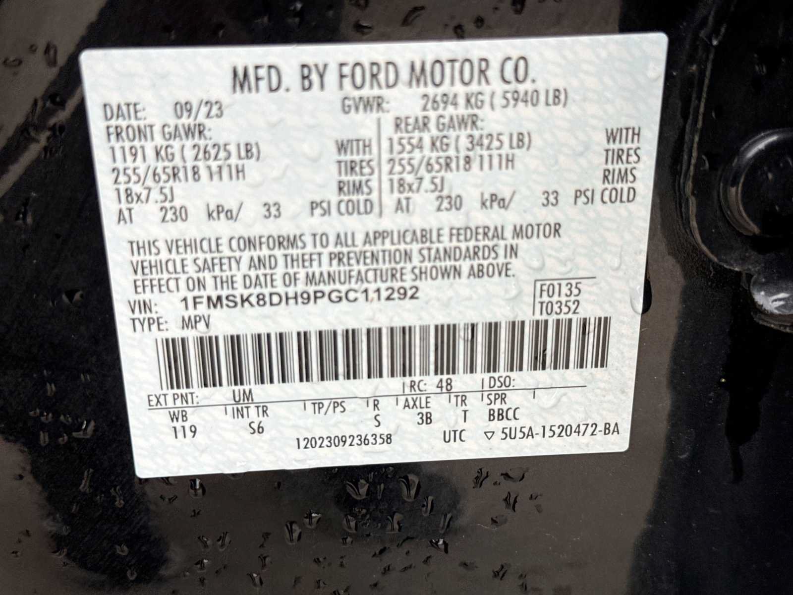 Used 2023 Ford Explorer XLT w/ Equipment Group 202A AWD/4WD image 37