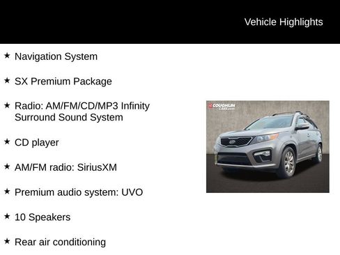 Used 2012 Kia Sorento SX w/ SX Premium Pkg AWD/4WD image 2