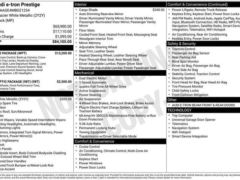 Used 2021 Audi e-tron Prestige w/ Prestige Package image 36