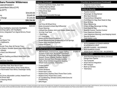 Used 2023 Subaru Forester Wilderness image 34