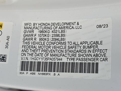 Used 2023 Honda Accord EX image 34