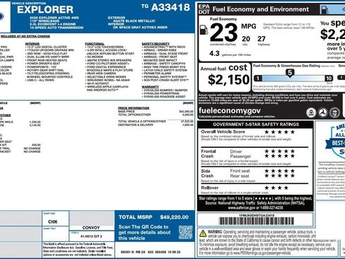 Used 2026 Ford Explorer Active w/ Active Comfort Package AWD/4WD image 39