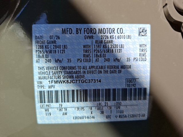 New 2026 Ford Explorer Tremor w/ Tremor Ultimate Package AWD/4WD image 42