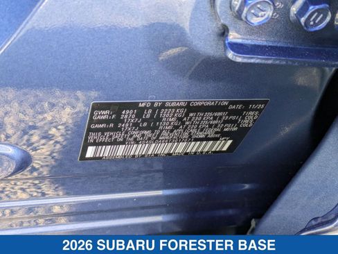 Certified 2026 Subaru Forester Base image 28