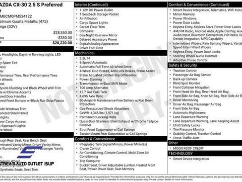 Used 2023 MAZDA CX-30 AWD 2.5 S w/ Preferred Package image 38