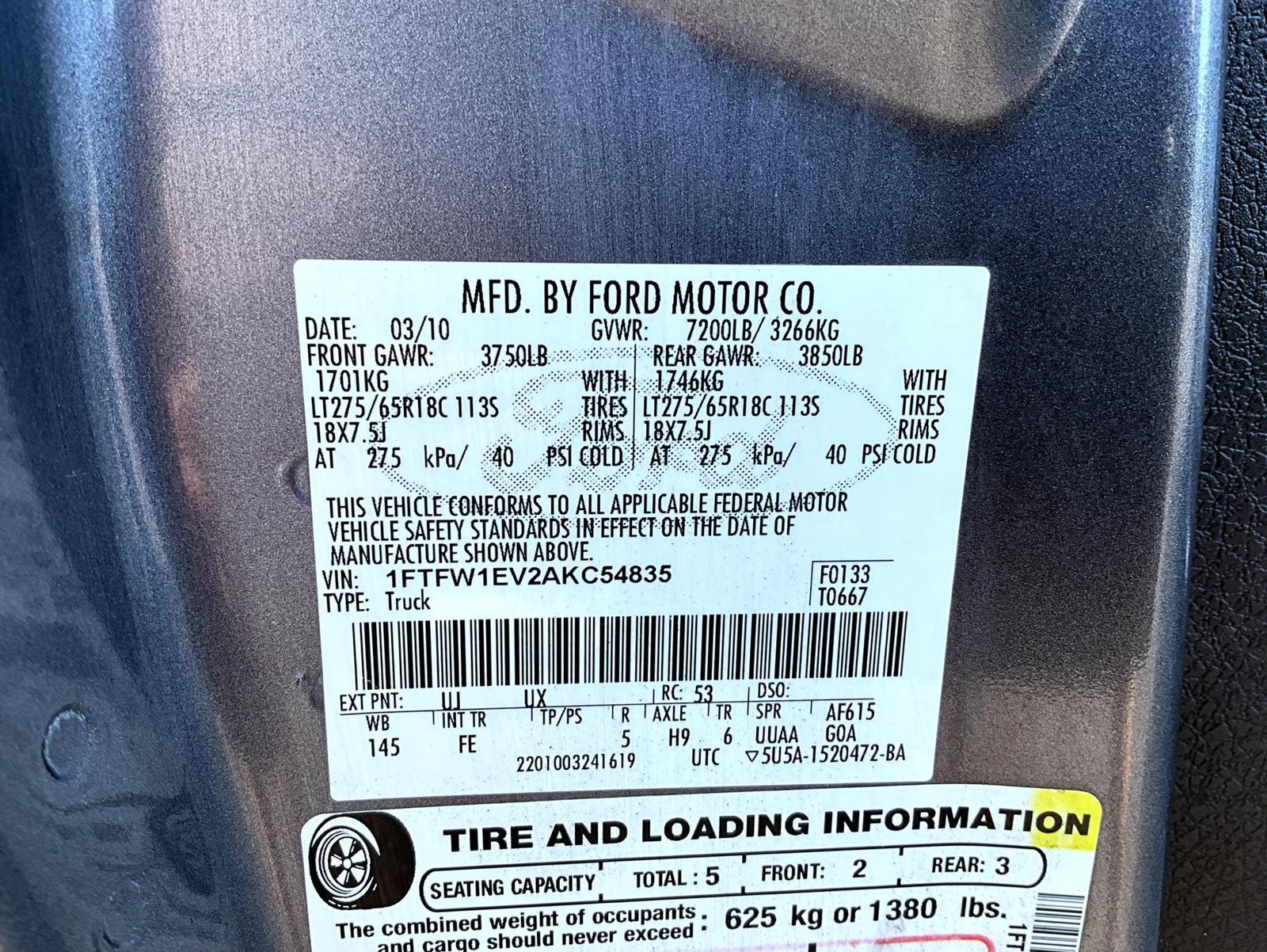 Used 2010 Ford F150 4x4 SuperCrew image 26