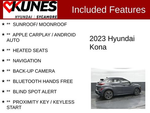 Used 2023 Hyundai Kona N Line w/ Cargo Package FWD image 2