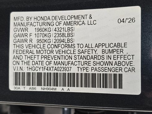 New 2026 Honda Accord SE image 34