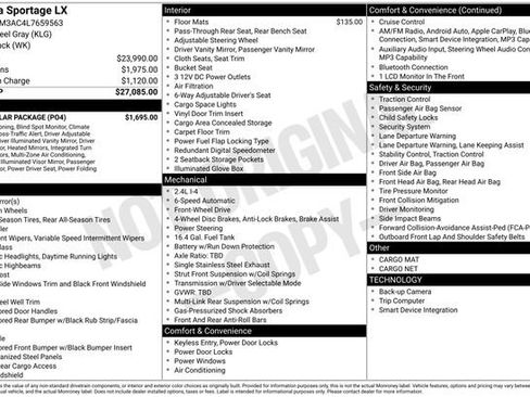 Used 2020 Kia Sportage LX w/ LX Popular Package FWD image 3