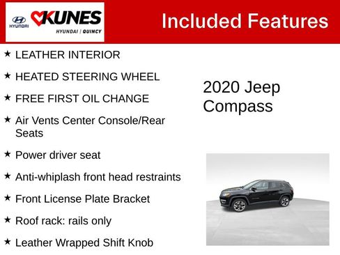 Used 2020 Jeep Compass Limited AWD/4WD image 3