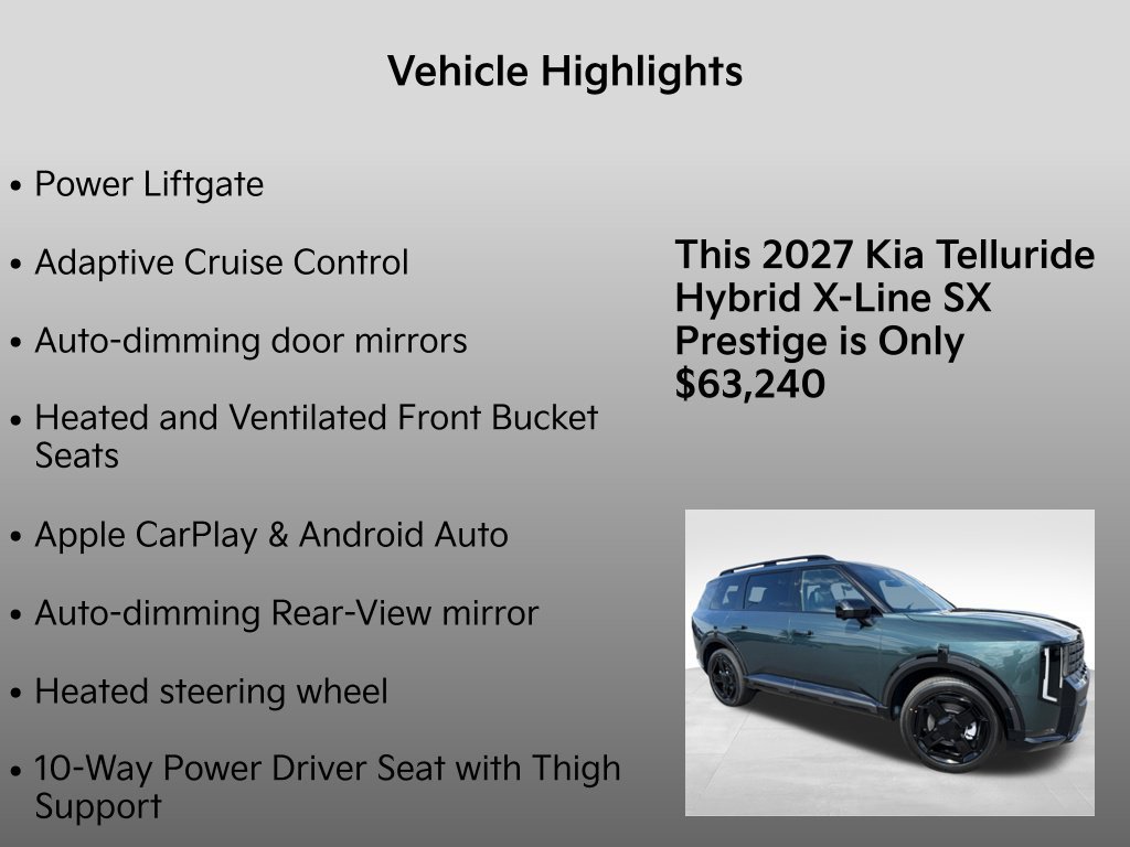 New 2027 Kia Telluride X-Line SX Prestige AWD/4WD image 36