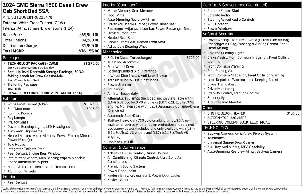 Used 2024 GMC Sierra 1500 Denali AWD/4WD image 2