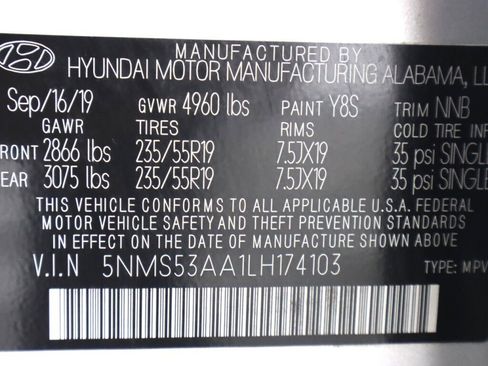 Used 2020 Hyundai Santa Fe Limited FWD image 48