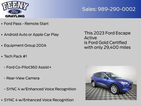 Used 2023 Ford Escape Active w/ Tech Pack #1 AWD/4WD image 9