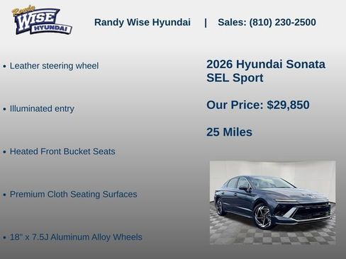 New 2026 Hyundai Sonata SEL image 15