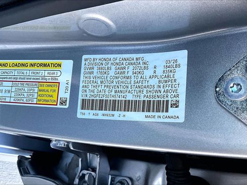 Certified 2026 Honda Civic Sport image 34