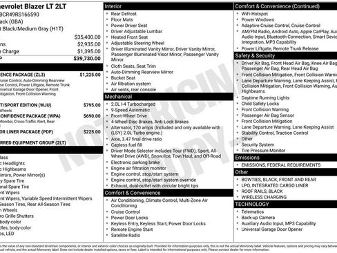 Used 2024 Chevrolet Blazer LT w/ Convenience Package image 38