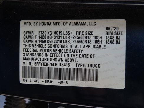 Used 2020 Honda Ridgeline RTL-E image 29