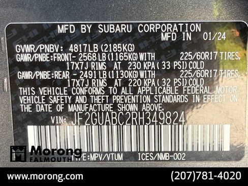 Used 2024 Subaru Crosstrek 2.0i AWD/4WD image 46