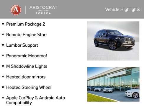 Used 2022 BMW X3 xDrive30i w/ Premium Package 2 image 2