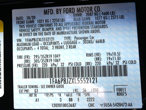 Used 2020 Ford Mustang Shelby GT350 w/ Technology Package image 18