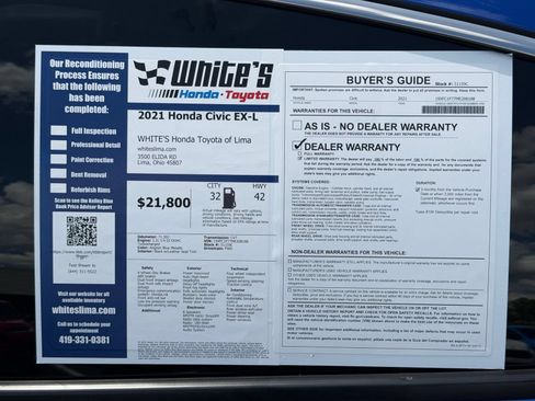 Used 2021 Honda Civic EX-L image 35