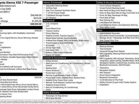 Used 2025 Toyota Sienna XSE FWD image 6