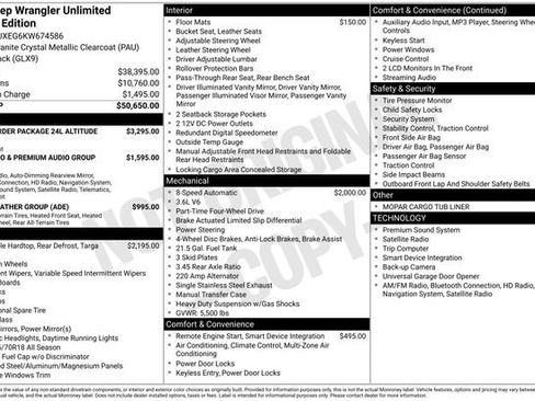 Used 2019 Jeep Wrangler Unlimited Sahara image 39