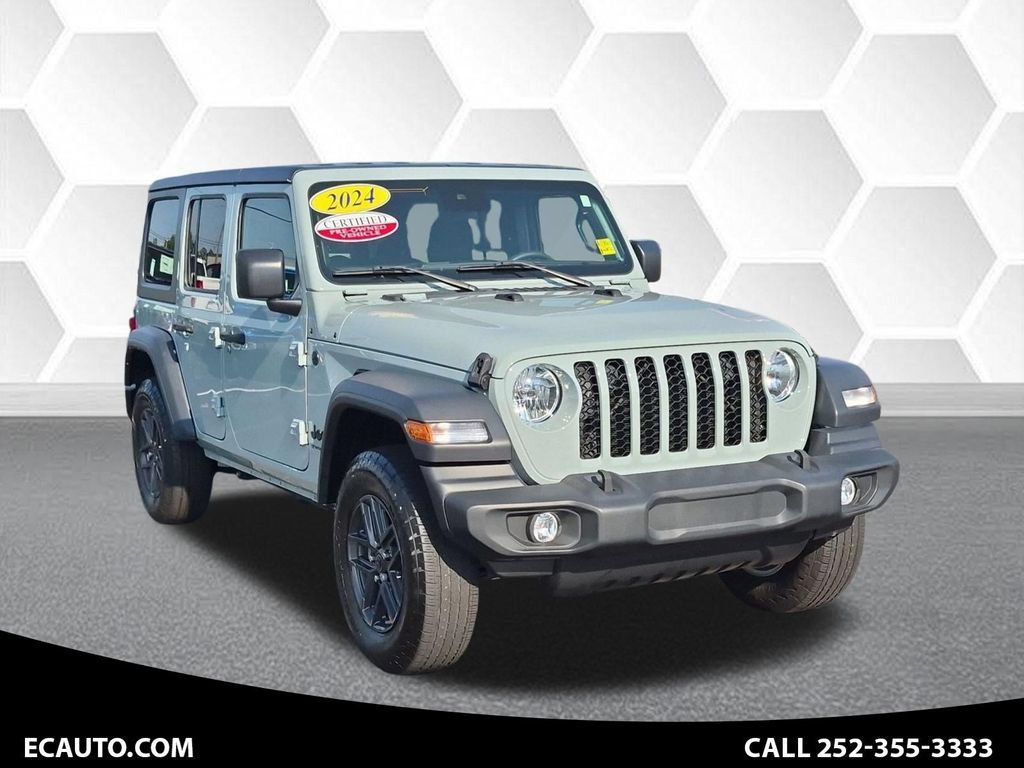 Certified 2024 Jeep Wrangler Unlimited Sport AWD/4WD image 1