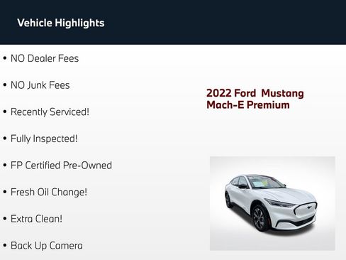 Used 2022 Ford Mustang Mach-E Premium RWD image 59