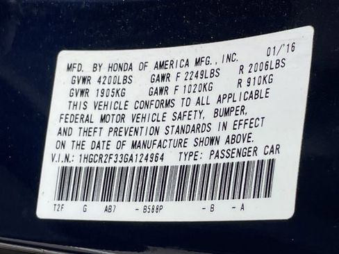 Used 2016 Honda Accord LX image 27