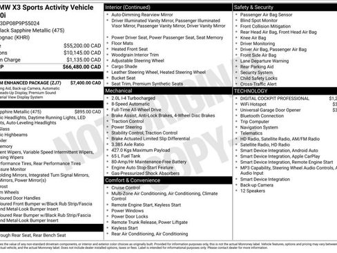 Used 2023 BMW X3 xDrive30i AWD/4WD image 3