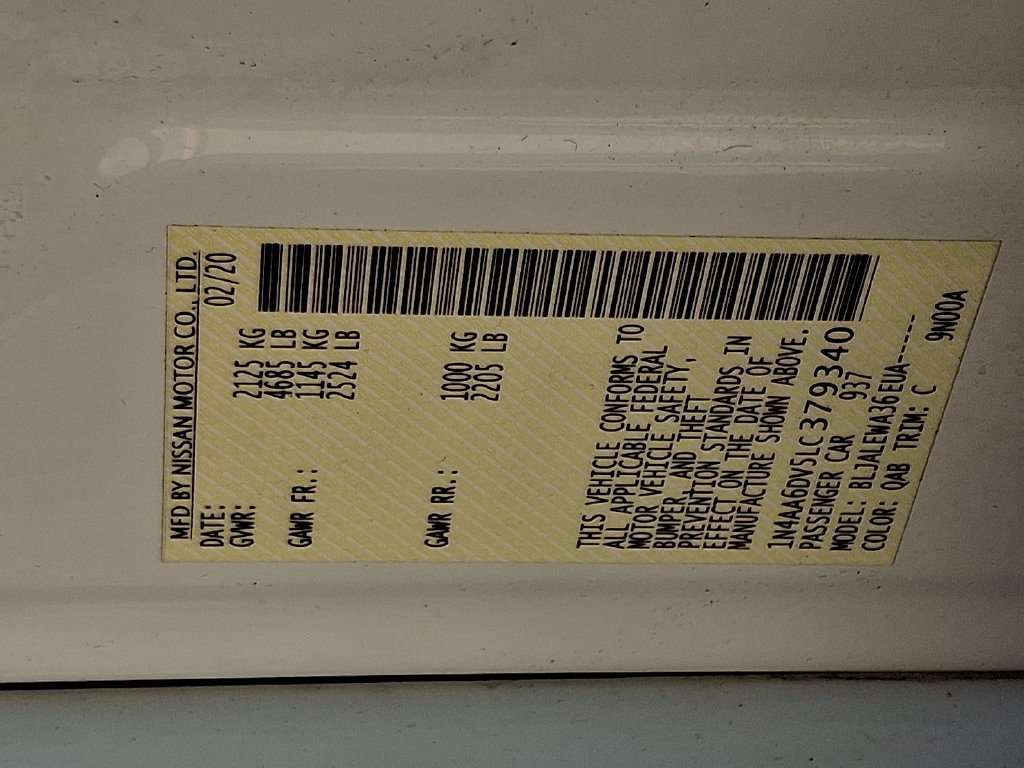 Used 2020 Nissan Maxima 3.5 SL w/ Floor Mat Group FWD image 28