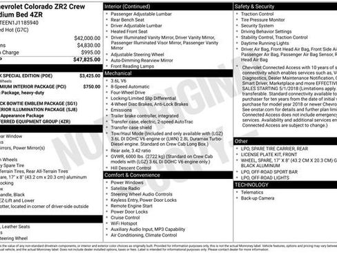 Used 2018 Chevrolet Colorado ZR2 w/ ZR2 Dusk Special Edition AWD/4WD image 17