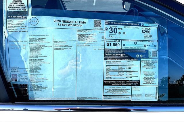 New 2026 Nissan Altima 2.5 SV FWD image 13