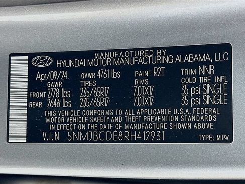 Used 2024 Hyundai Tucson SEL AWD/4WD image 31