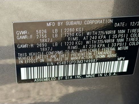 Used 2021 Subaru Outback Touring XT image 45