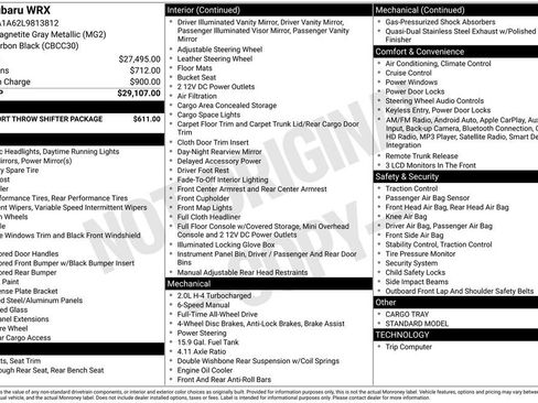 Used 2020 Subaru WRX image 26