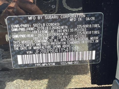 New 2026 Subaru Outback Premium AWD/4WD image 31