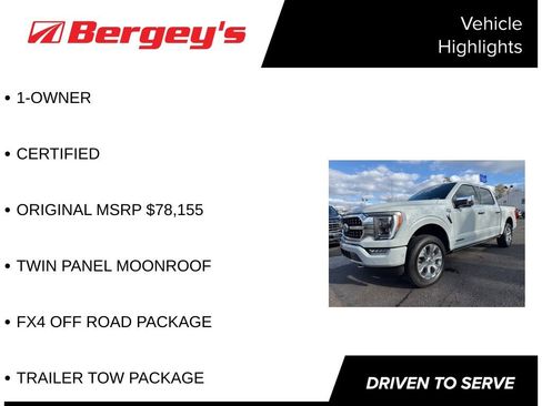 Certified 2023 Ford F150 Platinum w/ Equipment Group 701A High image 5