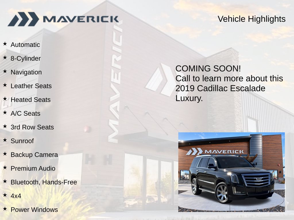 Used 2019 Cadillac Escalade Luxury AWD/4WD image 3