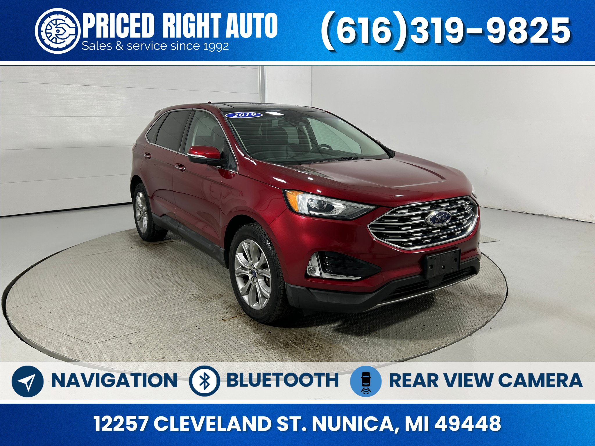 Used 2019 Ford Edge Titanium w/ Cold Weather Package AWD/4WD image 1