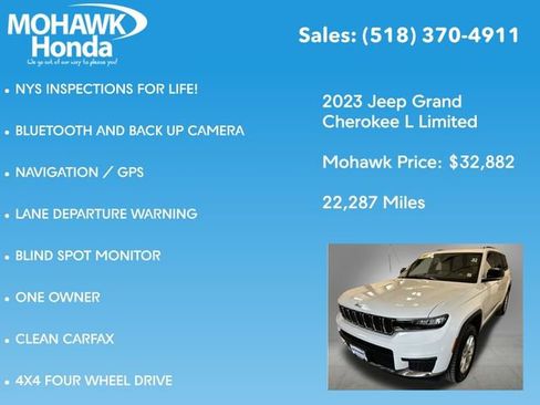 Used 2023 Jeep Grand Cherokee L Limited AWD/4WD image 7