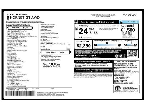 Used 2024 Dodge Hornet GT AWD/4WD image 2