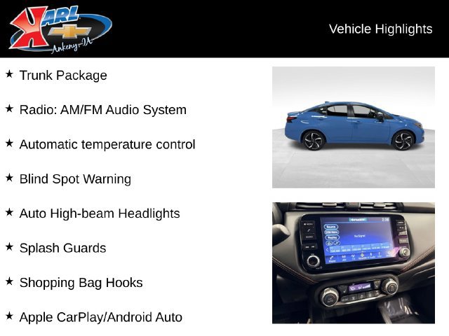 Used 2025 Nissan Versa SR w/ Trunk Package FWD image 2