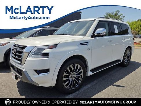 Used 2021 Nissan Armada Platinum w/ Captain's Chairs Package AWD/4WD image 1